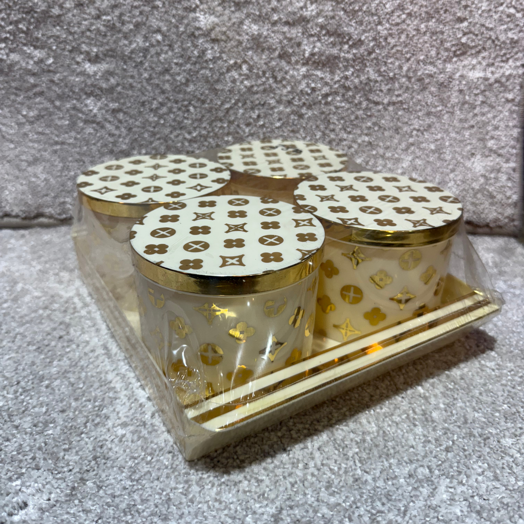 GOLD WHITE CONTAINER SET
