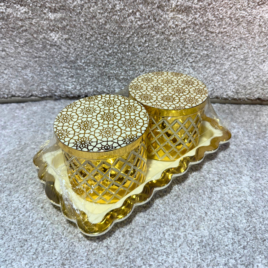 GOLD DESIGNER CONTAINER SET
