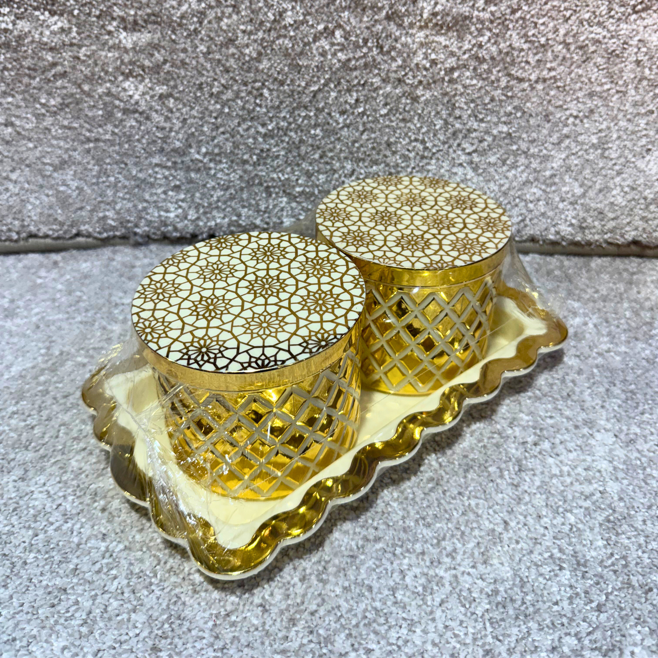 GOLD DESIGNER CONTAINER SET